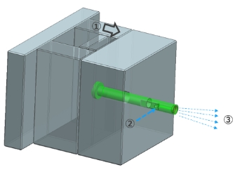 Possible for maintenance even attached with injection machine